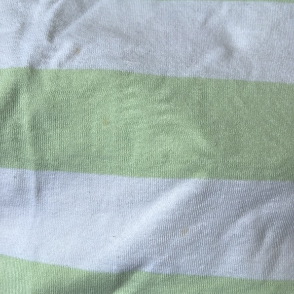 Tommy Hilfiger Green and White Striped V-Neck Polo - size M - Picture 7 of 7